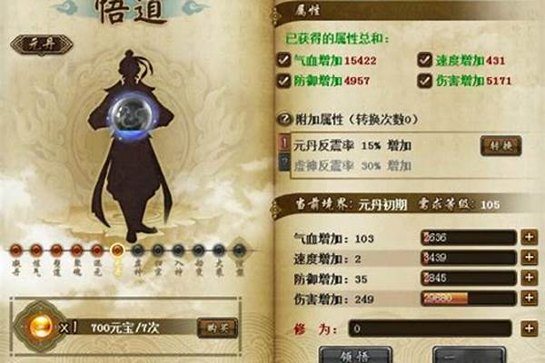 问道法金悟道什么属性