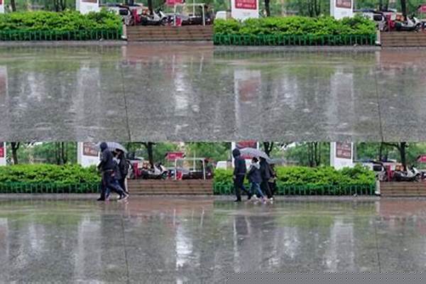 雨中没有打伞的人_下雨了,小明忘了打伞,为什么他的衣服没有